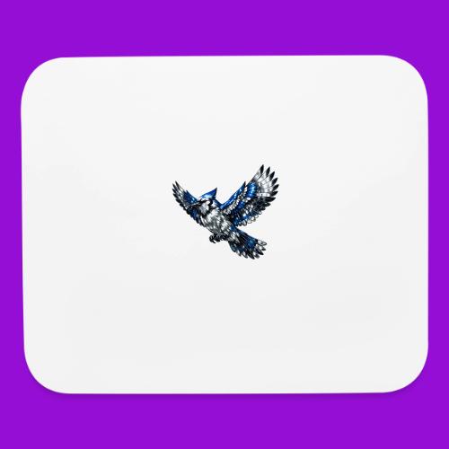 Silver Blue Jay in Flight - Mouse pad Horizontal