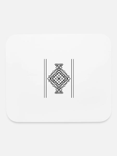 Prismatic Diamond Lattice - Mouse pad Horizontal - white - Front