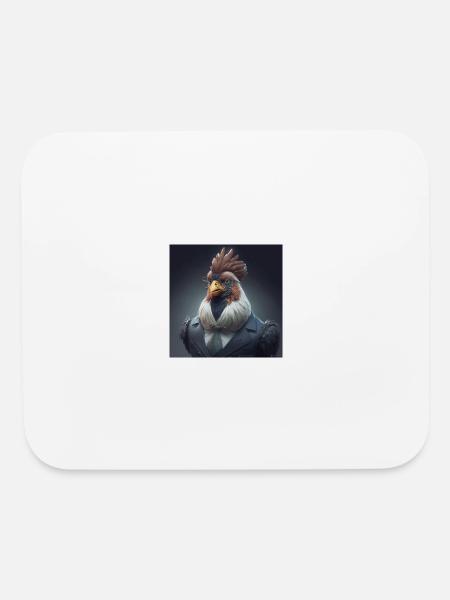 chicken suit - Mouse pad Horizontal - white - Front