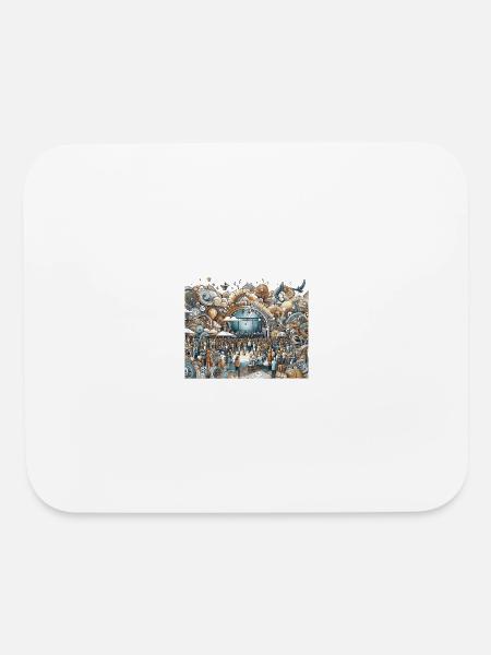 Modern Events Art Tee - Mouse pad Horizontal - white - Front