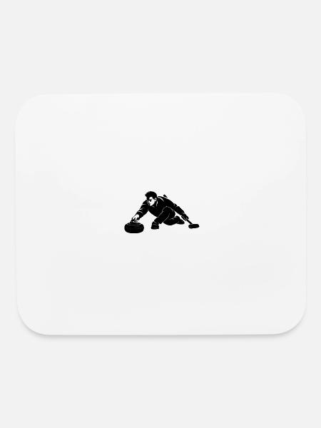 Curling Precision - Mouse pad Horizontal - white - Front