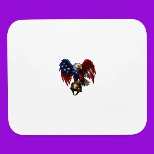 American Flag Bald Eagle - Helmet - Mouse pad Horizontal