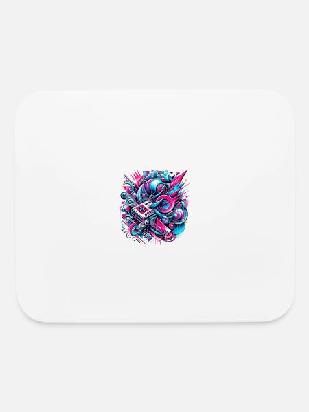 Neon Gamer's Paradise - Mouse pad Horizontal - white - Front