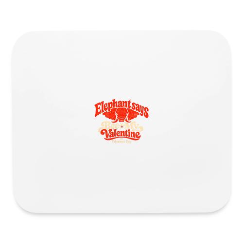 Retro Elephant Bee My Valentine Cute Couple - Mouse pad Horizontal