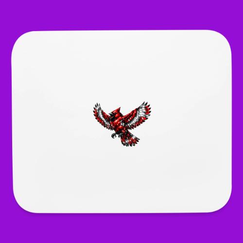 Silver Cardinal in Flight - Mouse pad Horizontal