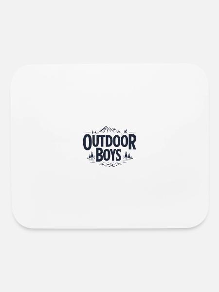 Outdoor boys - Mouse pad Horizontal - white - Front