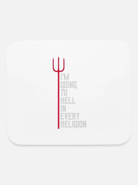 im going to hell - Mouse pad Horizontal - white - Front