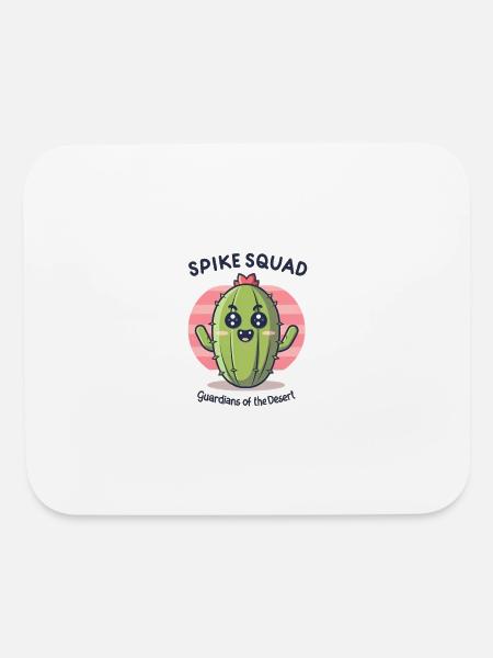 Cactus Spike Squad guardian of the desert - Mouse pad Horizontal - white - Front
