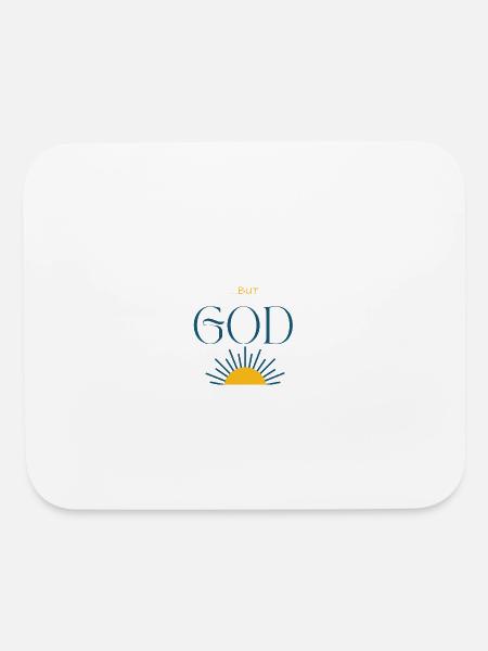 but God - Mouse pad Horizontal - white - Front
