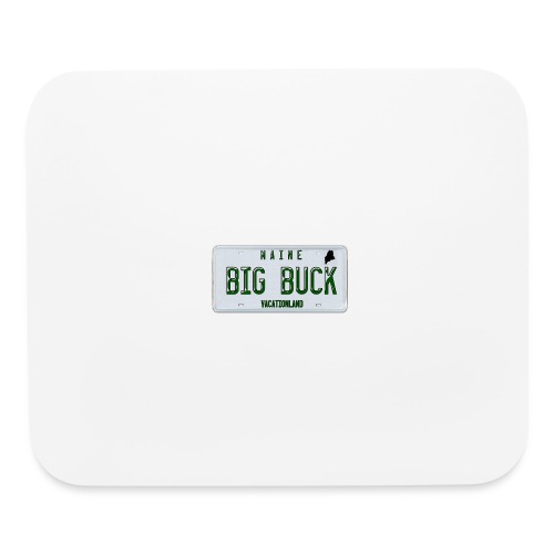 Maine LICENSE PLATE Big Buck Camo - Mouse pad Horizontal