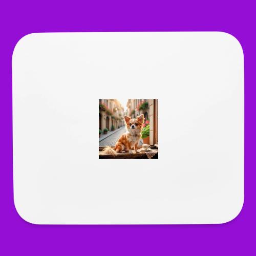 Morning coffee Chihuahua - Mouse pad Horizontal