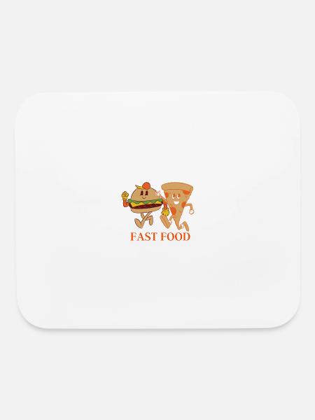 Fast food - Mouse pad Horizontal - white - Front