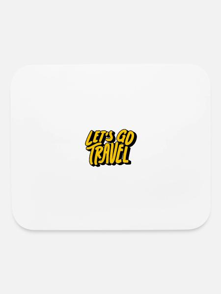 lets go - Mouse pad Horizontal - white - Front