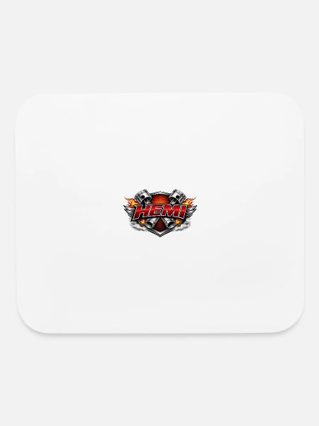 Flame Piston Emblem Crest - Mouse pad Horizontal - white - Front