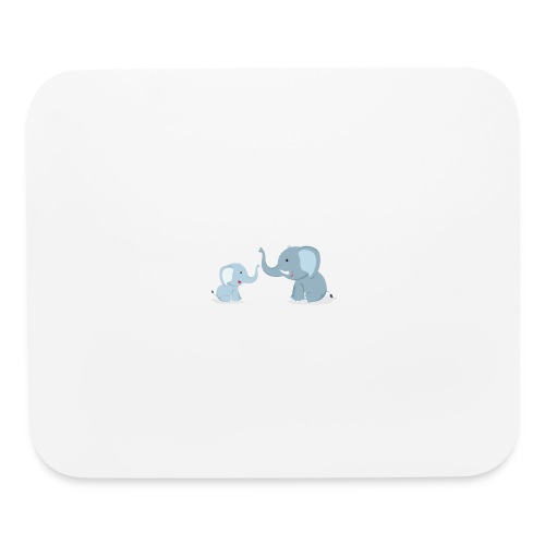 Father and Baby Son Elephant - Mouse pad Horizontal