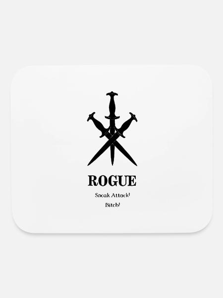 Rogue Class Sneak Attack Gift - Mouse pad Horizontal - white - Front