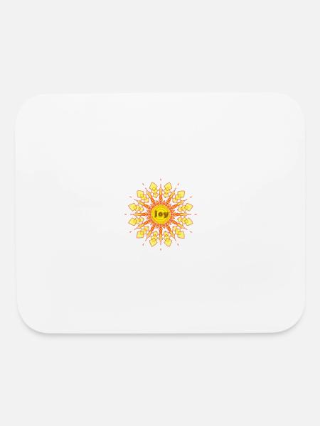 radiant joy - Mouse pad Horizontal - white - Front