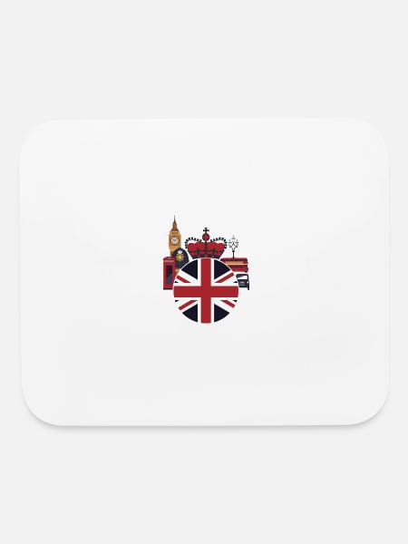 London - Mouse pad Horizontal - white - Front