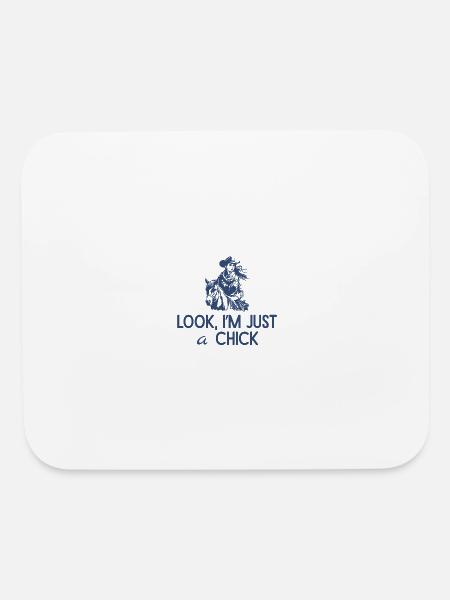 Look, I'm Just a Chick - Mouse pad Horizontal - white - Front