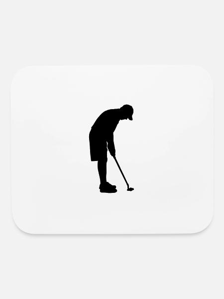 Golf - Mouse pad Horizontal - white - Front