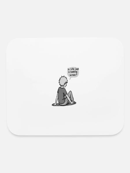 Life Loading Screen - Mouse pad Horizontal - white - Front