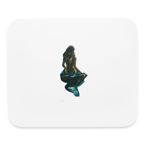 Midnight Mermaid on a rock - Mouse pad Horizontal