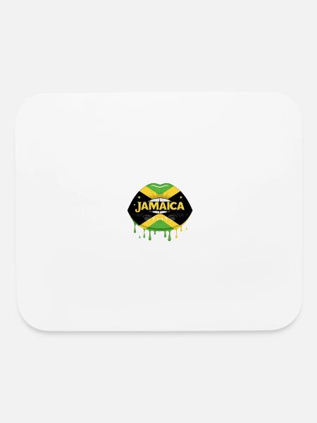 Jamaica Vibe Drip Green - Mouse pad Horizontal - white - Front