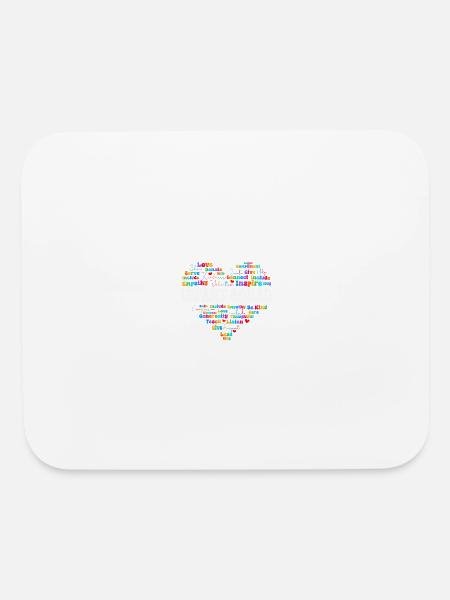 Infant Squad Values Rainbow - Mouse pad Horizontal - white - Front