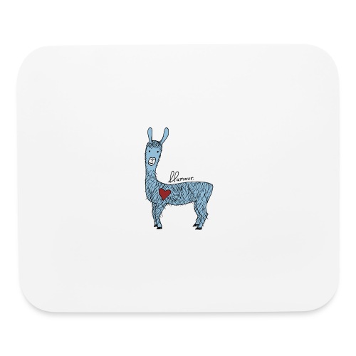 Cute llama - Mouse pad Horizontal