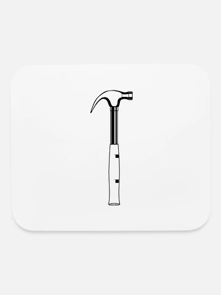 hammer - Mouse pad Horizontal - white - Front