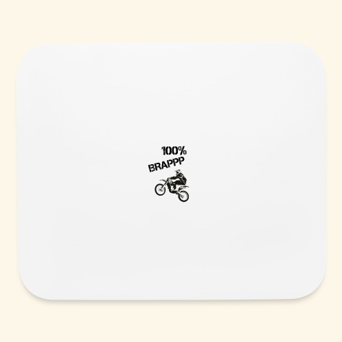 100% BRAPPP (Black and White) - Mouse pad Horizontal
