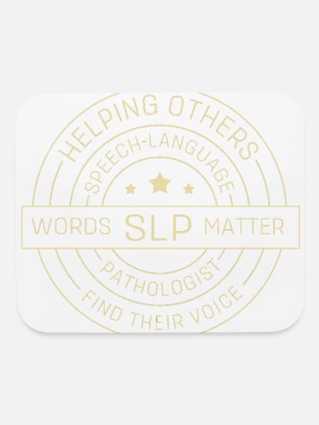 Speech Language Pathologist - Mouse pad Horizontal - white - Front