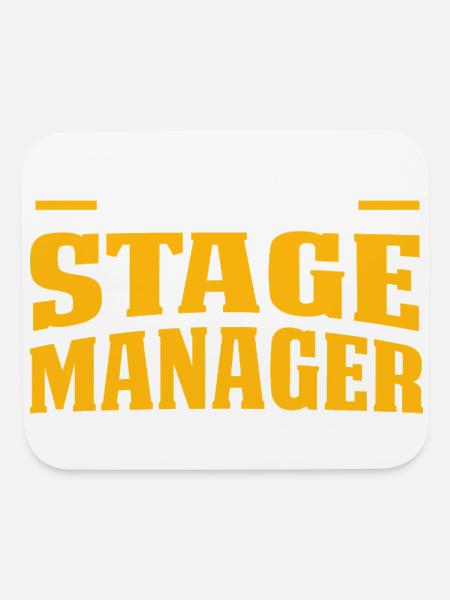 Theatre Assistant Stage Manager - Mouse pad Horizontal - white - Front