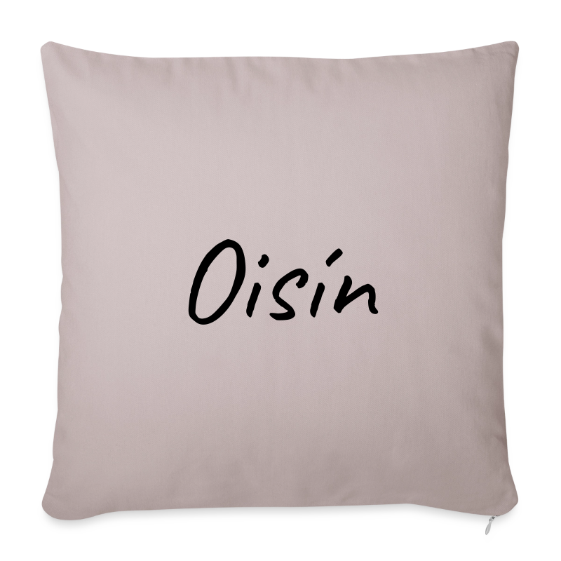 Pillow cover personalised with example name Oisín